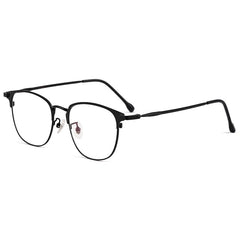 Black Browline Full-Rim Titanium Glasses | Verhalovision