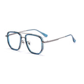 Blue Aviator Glasses | titanium frame | Verhalo Vision