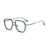 Blue Aviator Glasses | titanium frame | Verhalo Vision