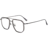 Stylish Gray Aviator Glasses | titanium frame | Verhalo Vision