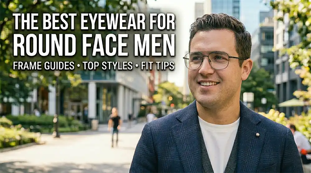 The Best Eyewear for Round Face Men - Say Goodbye to the Round Face!