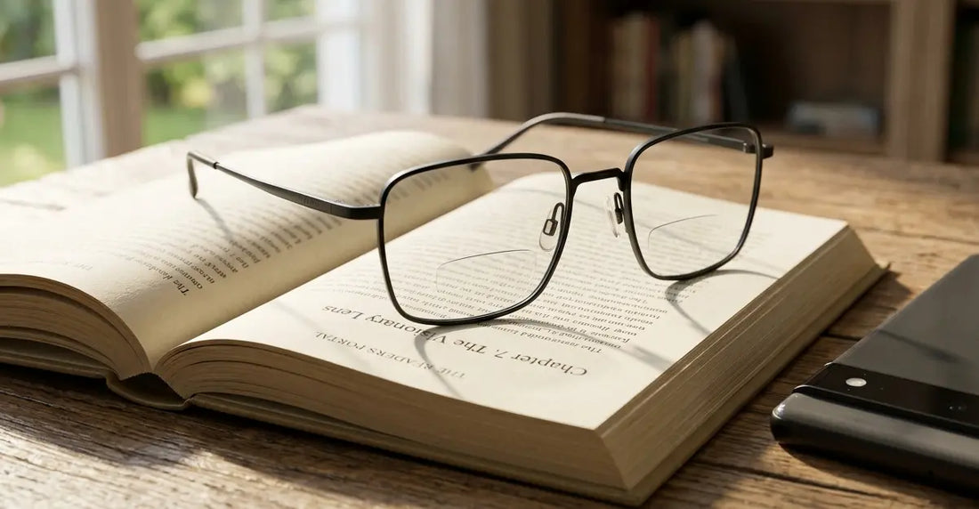 - Ultra-lightweight titanium eyewear designed for beginners asking what are bifocal glasses for clear dual vision.