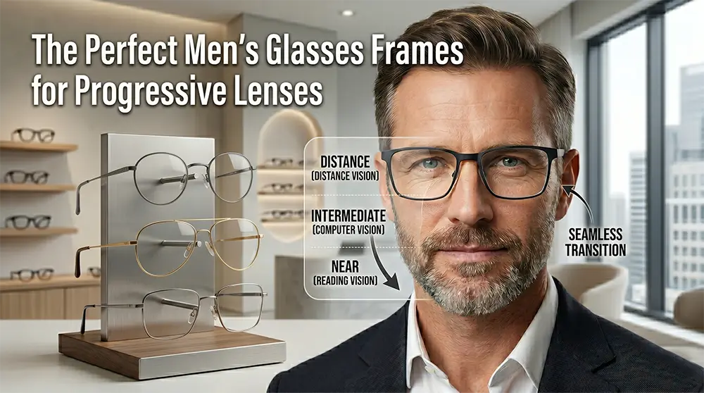 The Perfect Men's Glasses Frames for Progressive Lenses - Verhalo Vision
