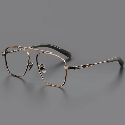 Bronze Aviator Stylish Full-rim Titanium Eyeglasses | Verhalovision