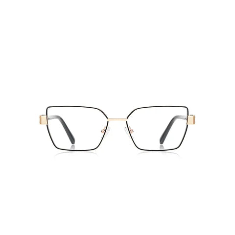 Black Metal Geometric Glasses | Verhalovision