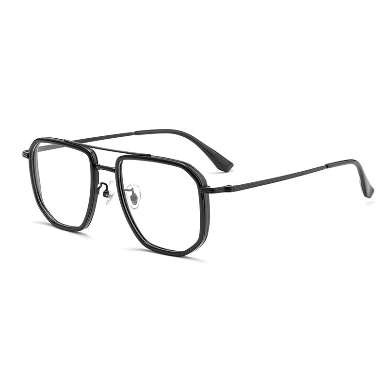 Stylish Black Aviator Glasses | titanium frame | Verhalo Vision