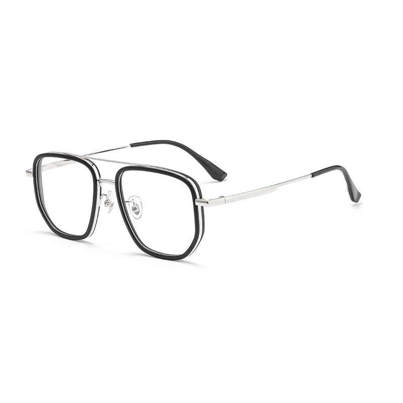Black and silver Aviator Glasses | titanium frame | Verhalo Vision
