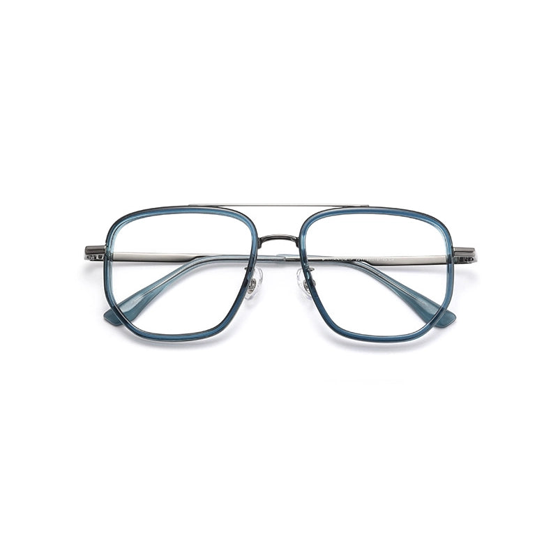 Blue Titanium Aviator Eyeglasses from Verhalo Vision
