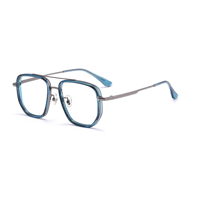 Blue Aviator Glasses | titanium frame | Verhalo Vision