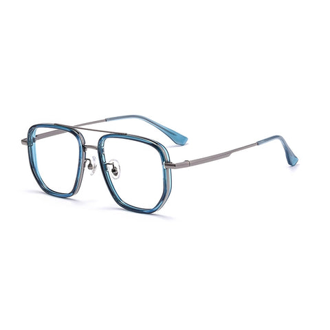 Blue Aviator Glasses | titanium frame | Verhalo Vision