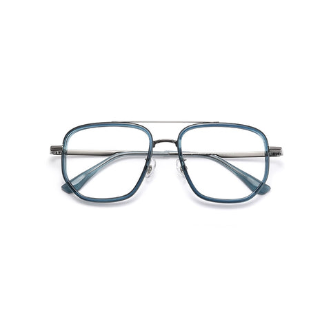 Blue Titanium Aviator Eyeglasses from Verhalo Vision