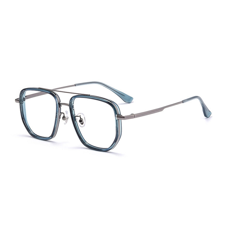 Blue Aviator Glasses | titanium frame | Verhalo Vision