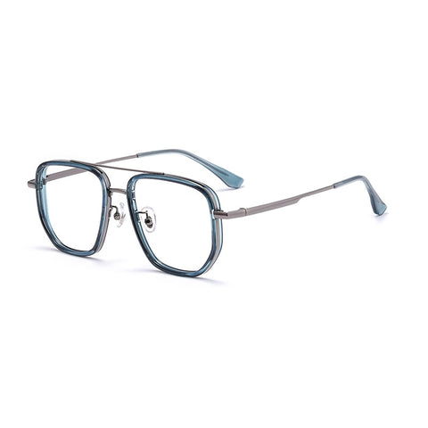 Blue Aviator Glasses | titanium frame | Verhalo Vision