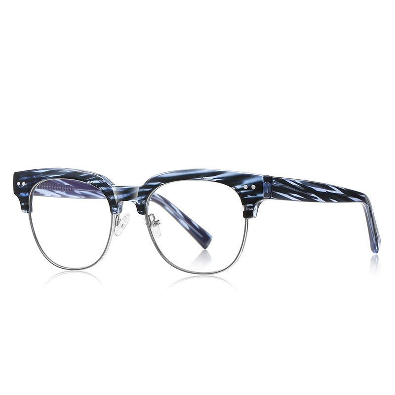 Blue Browline Full-Rim Eyeglasses | Verhalovision