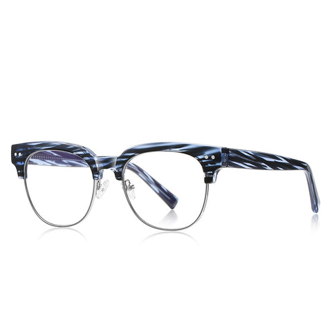 Blue Browline Full-Rim Eyeglasses | Verhalovision