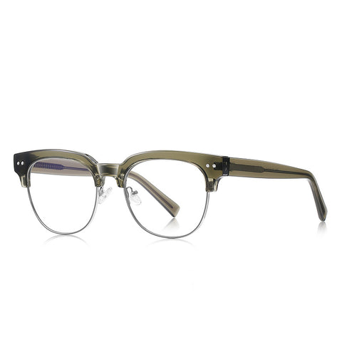 Green Browline Full-Rim Eyeglasses | Verhalovision