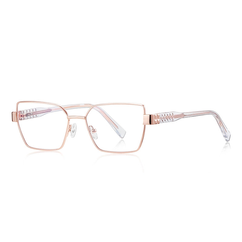 Clear Metal Geometric Glasses | Verhalovision