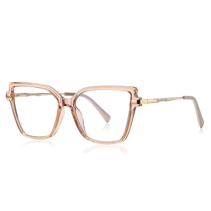 Oversized Rosegold Cat Eye Full Rim Eyeglasses | Verhalovision