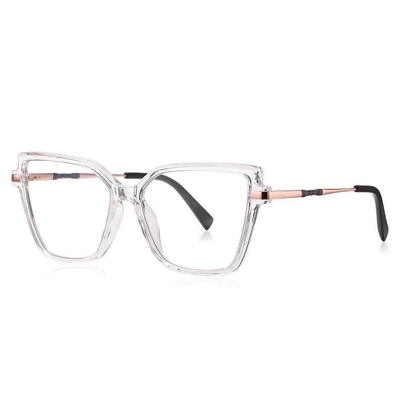 Oversized clear Cat Eye Full Rim Eyeglasses | Verhalovision