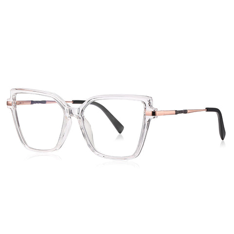 Oversized clear Cat Eye Full Rim Eyeglasses | Verhalovision