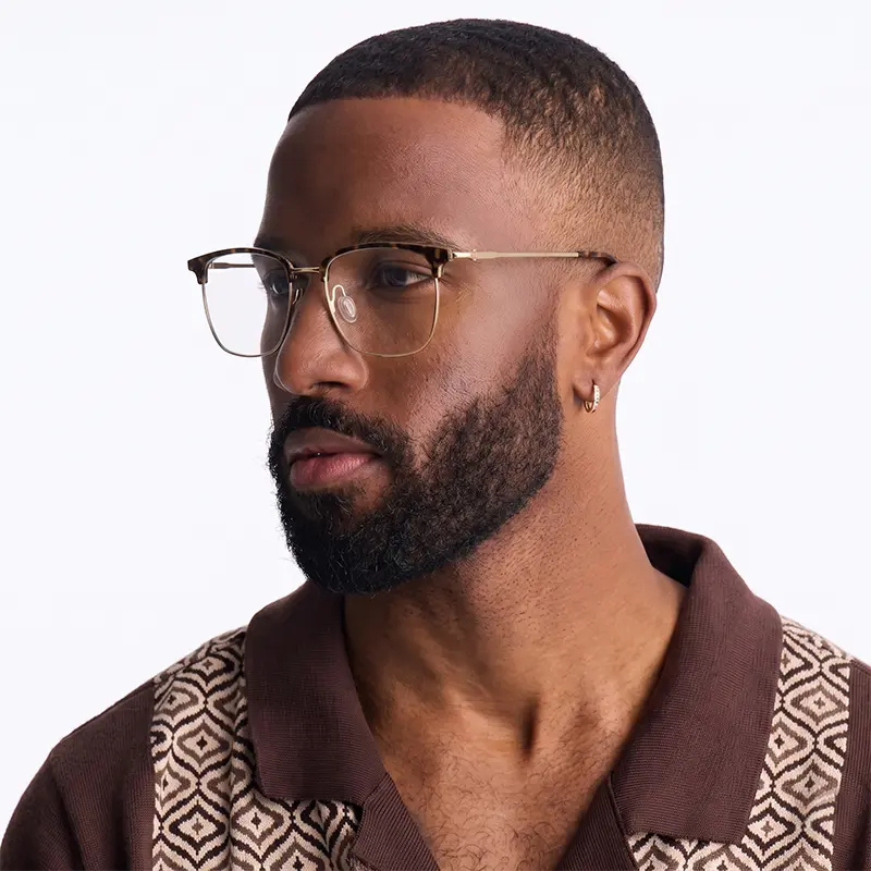 Browline Designer Pure Titanium Eyeglasses | Verhalovision