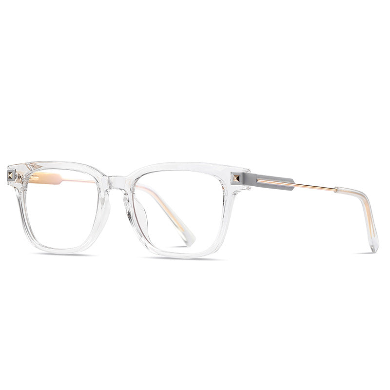 Square clear Full-rim Metal Eyeglasses | Verhalovision