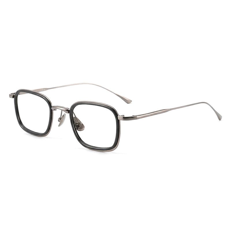 Designer Square Full-Rim Titanium Eyeglasses | Verhalovision