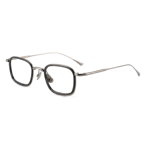 Designer Square Full-Rim Titanium Eyeglasses | Verhalovision